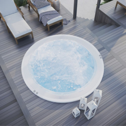 Spa encastrable - Sunflower - Catalina Spas - rond / huit places / en aluminium