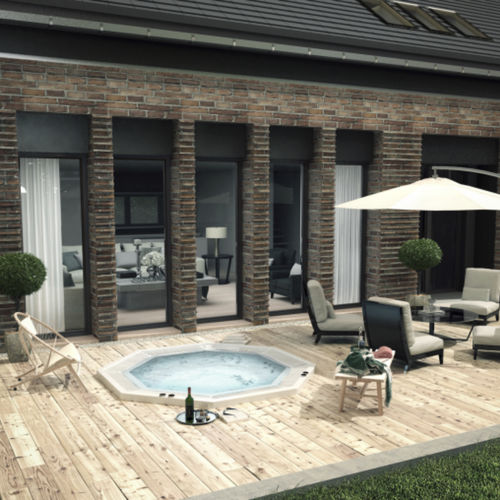 Spa encastrable - Natalie - Catalina Spas - hors-sol / octogonal / 5 places