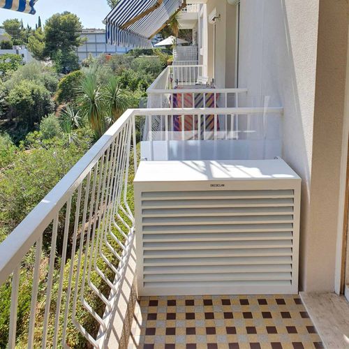 Cache climatiseur aluminium - GAMME ALU S - DECOCLIM - S / d'extérieur / de sol