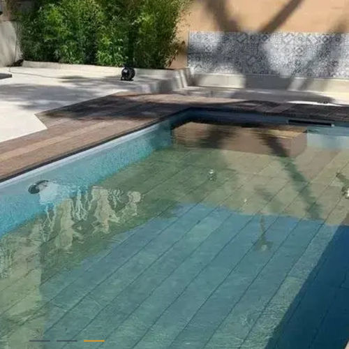 Fond mobile pour mini piscines - 10M2 - ELEVATE - en inox 316 L / en bois / en céramique