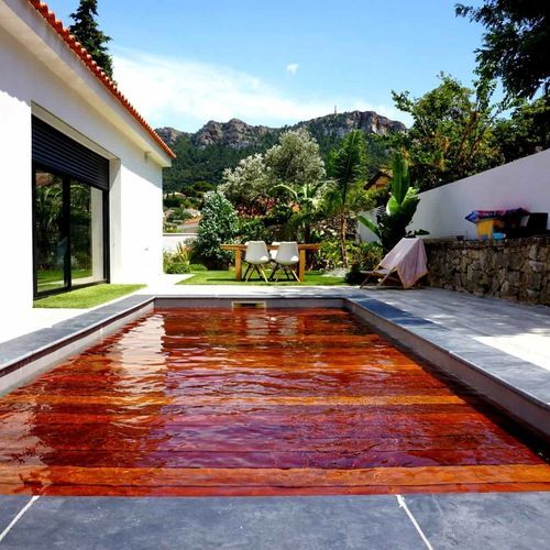 Piscine avec fond mobile - ELEVATE - ELEVATE - en panneaux / d'extérieur / enterrée