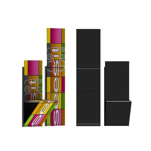 Totem publicitaire - AMD SALOMON DESIGN - signalétique / double face / en acier