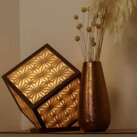 Lampe de table - KUMIKO - Kitsutaka Co., Ltd. - en bois / traditionnelle / sans fil