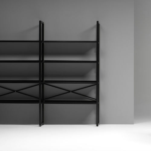 Bibliothèque modulable - Q30B - Emme Italia srl - contemporaine / en acier / blanche