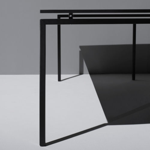 Bureau sur pied - Q30T - Emme Italia srl - contemporain / en acier / en bois