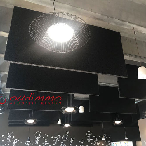 Panneau d'absorption acoustique suspendu - STRATOCELL® - Oudimmo Acoustic Design - pour mur / pour plafond / sur bureau