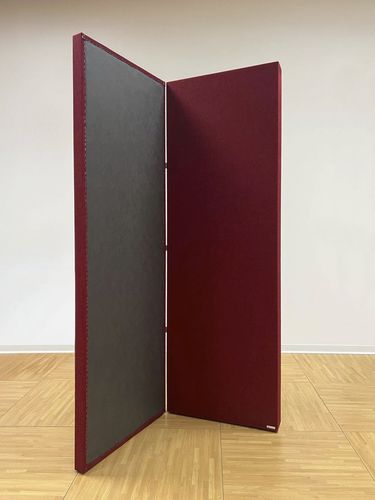Panneau d'absorption acoustique pour séparateur d'espace - AKUTRAP GOBO - Oudimmo Acoustic Design - en tissu / rectangulaire / blanc