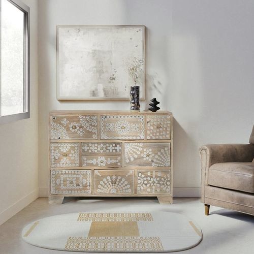 Commode contemporaine - 1789 - Giner y Colomer - en bois massif / 9 tiroirs / multicolore