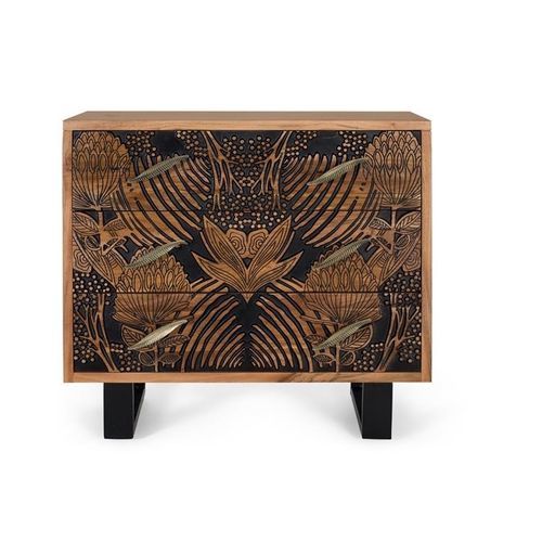 Buffet contemporain - 1511 - Giner y Colomer - en acier / en acacia / en bois massif