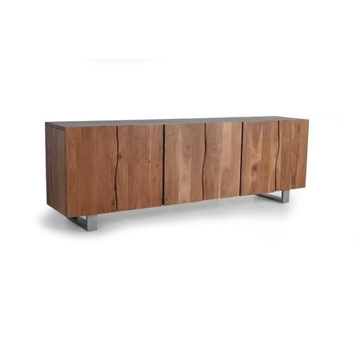 Buffet contemporain - 1438 - Giner y Colomer - en métal / en acacia / avec étagère