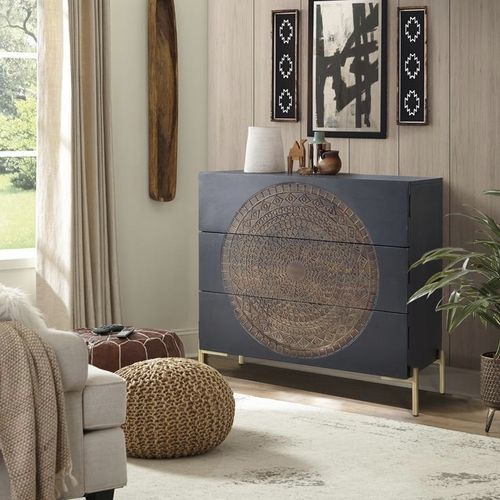 Commode contemporaine - 1380 - Giner y Colomer - en métal / en bois massif / 3 tiroirs