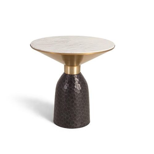 Table basse contemporaine - 1435 - Giner y Colomer - en métal / en marbre / avec piètement en métal