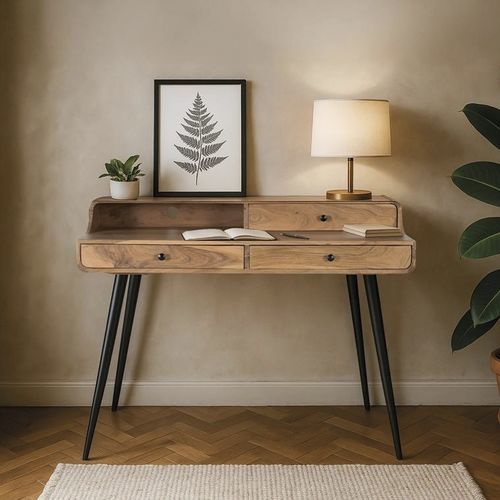 Console contemporaine - 1629 - Giner y Colomer - en bois / avec piètement en métal / rectangulaire