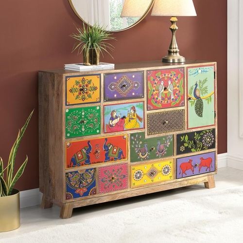 Buffet ethnique - 6117 - Giner y Colomer - en bois / en bois massif / avec tiroirs