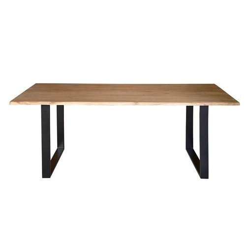 Table à manger rustique - 6737 - Giner y Colomer - en fer / en acacia / en bois massif