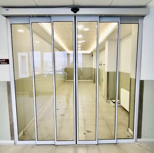 Porte industrielle télescopique - ICAT® - RSA Door Systems - en plastique / en aluminium anodisé / électrique