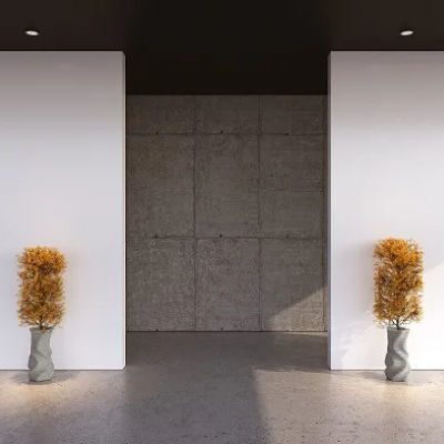 Jardinière pentagonale - TWISTED - Sirolis - en béton / par impression 3D / design