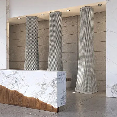 Colonne en béton - SMART USE TOWER - Sirolis - courbée / décorative