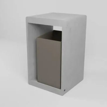 Poubelle publique - LITTER  - Sirolis - à poser / en métal / en béton