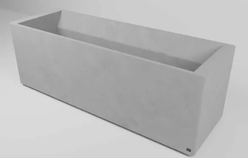 Jardinière en béton - R1800 - Sirolis - rectangulaire / 100% recyclable / en hauteur