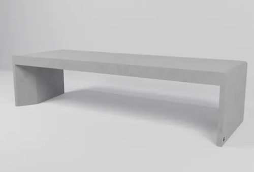 Banc public contemporain - COLLECTIVE - Sirolis - en béton / sans dossier / sans accoudoirs