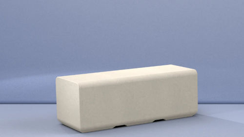 Banc public design - BEAM 1250 - Sirolis - en béton armé / sans dossier / sans accoudoirs