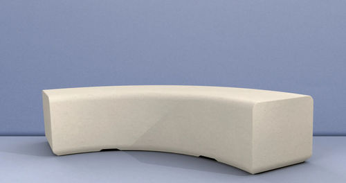 Banc public courbe - BEAM R1500 - Sirolis - design minimaliste / en béton / sans dossier