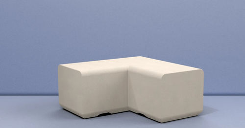 Banc public design minimaliste - BEAM L - Sirolis - en béton / sans dossier / sans accoudoirs