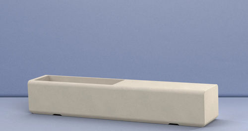 Jardinière avec banc intégré - BEAM 2500 - Sirolis - en béton armé / rectangulaire / 100% recyclable