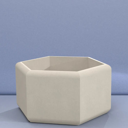 Jardinière en béton armé - BEAM 500 - Sirolis - hexagonale / modulable / réutilisable