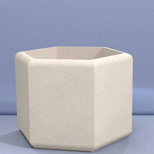 Jardinière en béton armé - BEAM 700 - Sirolis - hexagonale / modulable / à haute résistance