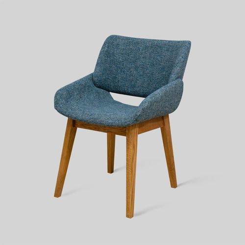 Chaise design minimaliste - VILNIUS - Meubles des Carpates - d'intérieur / en tissu / avec piètement en bois