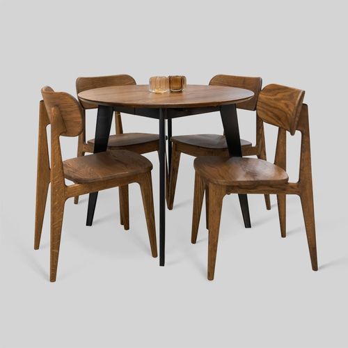 Table à manger contemporaine - VERKE - Meubles des Carpates - en bois massif / en hêtre / en chêne