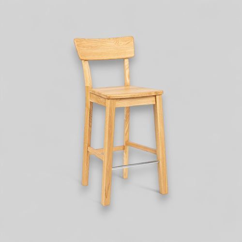 Tabouret de bar contemporain - URBANO - Meubles des Carpates - en bois / en métal / avec piètement en bois