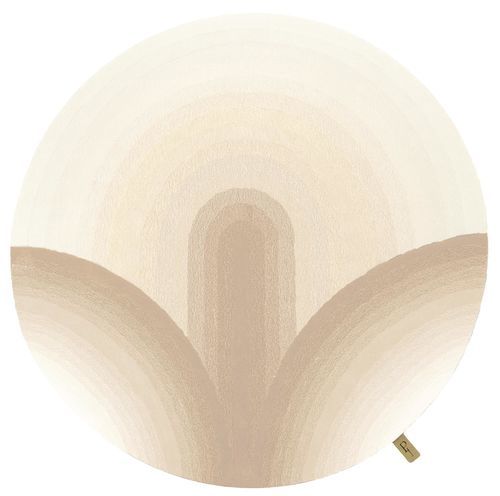 Tapis Art Déco - Nelambo Beige - Studio Gazelles - capitonné / à motif floral / multicolore
