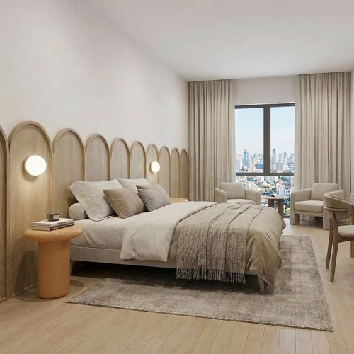 Tête de lit pour lit double - WALLWOOD COURBE - Studio Gazelles - pour lit simple / contemporaine / en bois