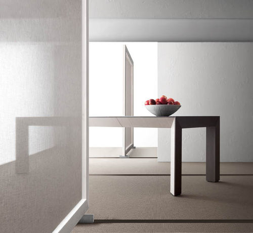 Table contemporaine - PERSPECTIVA - BAULINE - en bois / rectangulaire / à rallonge