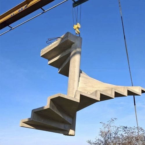 Escalier préfabriqué - Groupe Saint Léonard - hélicoïdal / à marches en béton / structure en béton