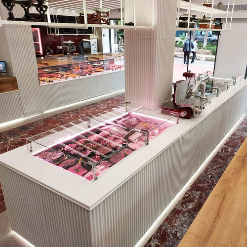 Vitrine réfrigérée îlot - UNICO MEAT - Eurocryor - pour boucherie / en métal / avec porte