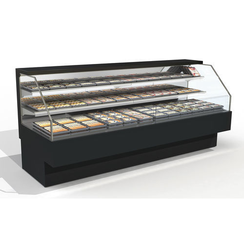Vitrine réfrigérée comptoir - COUNTRY  - Eurocryor - pour poissonnerie / en métal / noire