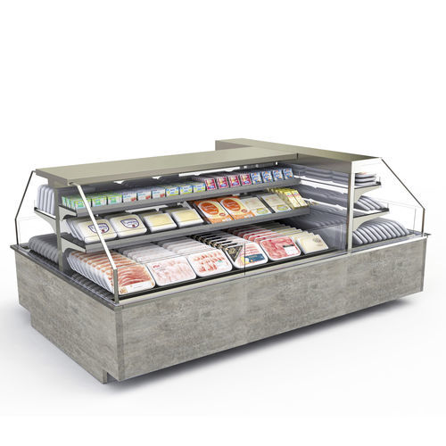 Vitrine réfrigérée comptoir - TWIN MIDI SV INTEGRAL - Eurocryor - pour restaurant / pour boucherie / en métal