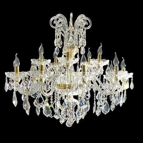 Lustre contemporain - 1506 - CRISTALUX LIGHTING DESIGN - en cristal / 15 ampoules / professionnel
