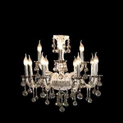 Lustre contemporain - 165 - CRISTALUX LIGHTING DESIGN - en cristal / 6 ampoules / 8 ampoules