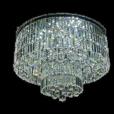 Plafonnier contemporain - 02701 - CRISTALUX LIGHTING DESIGN - rond / géométrique / en inox