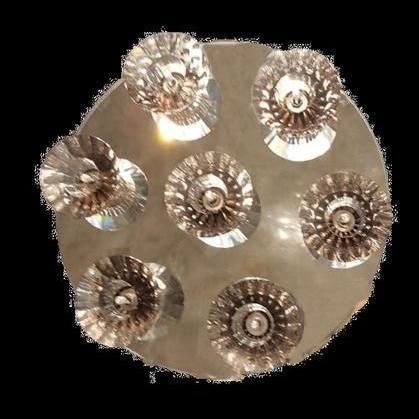 Plafonnier contemporain - 1037/6+1 - CRISTALUX LIGHTING DESIGN - circulaire / en cristal / à incandescence