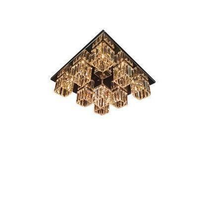 Lustre contemporain - 555 - CRISTALUX LIGHTING DESIGN - en acier inoxydable / en cristal / 9 ampoules
