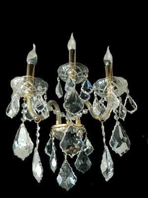 Applique murale de style baroque - 165 - CRISTALUX LIGHTING DESIGN - d'intérieur / en acier inoxydable / en cristal