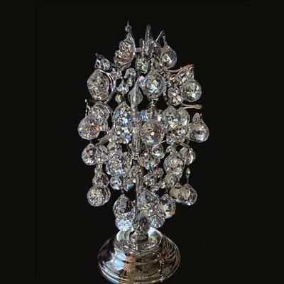Lampe de table - 832/1/1C - CRISTALUX LIGHTING DESIGN - en acier inoxydable / en cristal / contemporaine