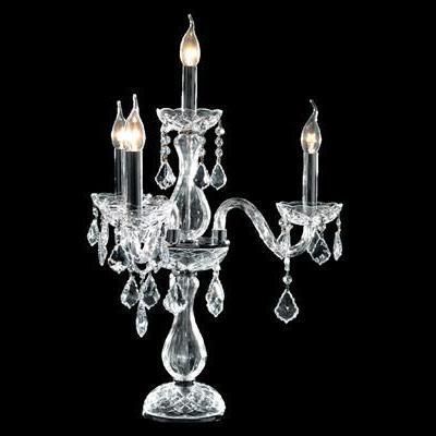 Lampe de table - 145 series - CRISTALUX LIGHTING DESIGN - en acier inoxydable / en cristal / de style baroque
