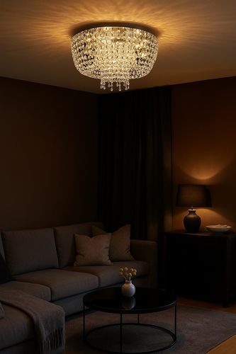 Plafonnier contemporain - X1 - CRISTALUX LIGHTING DESIGN - rond / en cristal / à LED